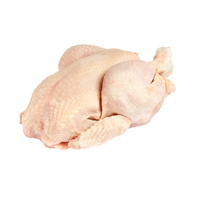 Poulet fermier prêt à cuire